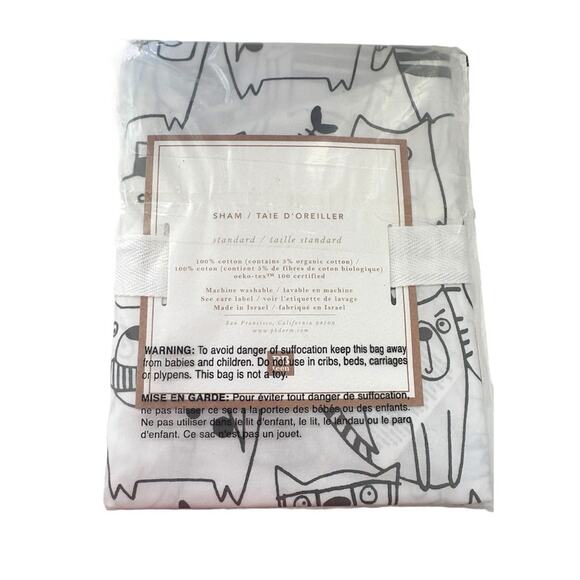 New Pottery Barn Teen Cat's Meow Pillow Standard Sham (set of 2) - Picture 3 of 3